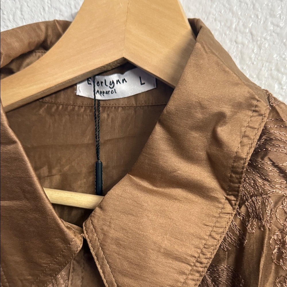 Brown Patterned Jacket - Picture 4 of 5